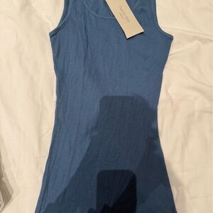 New With Tags Sweaty Betty Ribbed Blue Tank Top size XS